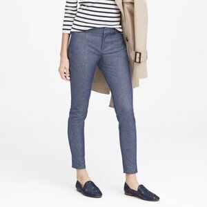 Banana Republic Sloan Pant in Blue Chambray Fabric EUC